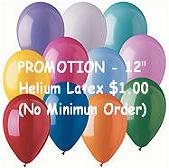 Promo - 12" Helium Latex Balloon
